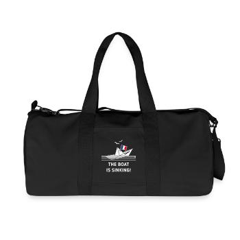 Das Boot sinkt! (Frankreich / NEG) - Recycelte Canvas-Sporttasche von Stanley/Stella - Schwarz - Vorne