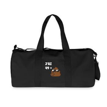 50 ans - Sac de sport en toile recyclée Stanley/Stella - noir - Devant