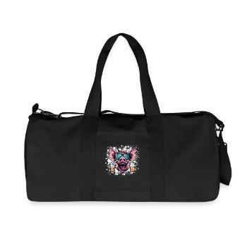 Pork Beer Funny - Recycled Canvas Sports Bag by Stanley/Stella - black - Front