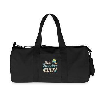 Grand-père conçoit le meilleur millésime de grand-père pour grand-père - Sac de sport en toile recyclée Stanley/Stella - noir - Devant