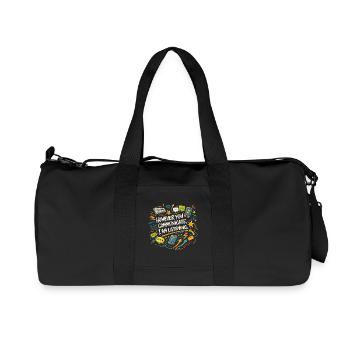 Kommunikations-Zuhörer-Psychologe Prof. Gift - Recycelte Canvas-Sporttasche von Stanley/Stella - Schwarz - Vorne