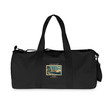 Abu Dhabi Vintage Reisemarke - Recycelte Canvas-Sporttasche von Stanley/Stella - Schwarz - Vorne