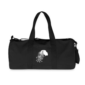Femme cheveux - Sac de sport en toile recyclée Stanley/Stella - noir - Devant