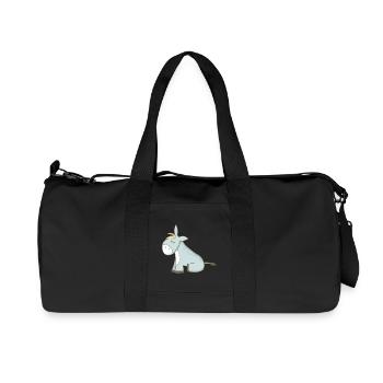 L’âne - Sac de sport en toile recyclée Stanley/Stella - noir - Devant