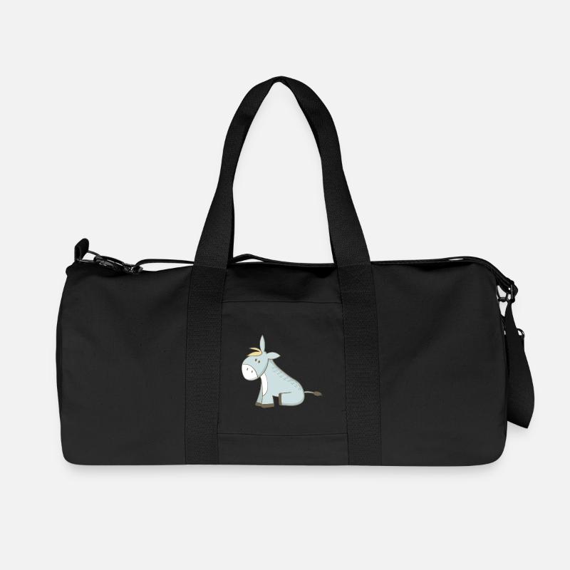 Esel - Recycelte Canvas-Sporttasche von Stanley/Stella - Schwarz