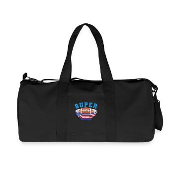 American Football Finale Champions Team Fan Lustig - Recycelte Canvas-Sporttasche von Stanley/Stella - Schwarz - Vorne