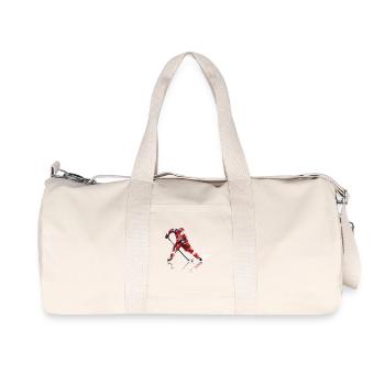 hockey - Sac de sport en toile recyclée Stanley/Stella - blanc naturel - Devant