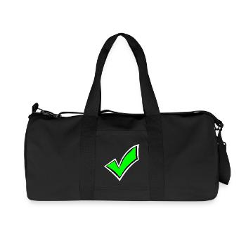 Tick chop colored seen - Recycled Canvas Sports Bag by Stanley/Stella - black - Front