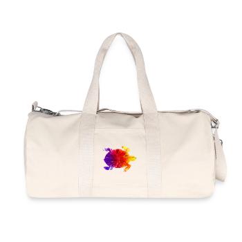Tortue de couleur - Sac de sport en toile recyclée Stanley/Stella - blanc naturel - Devant