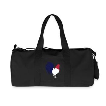 France coq - Sac de sport en toile recyclée Stanley/Stella - noir - Devant