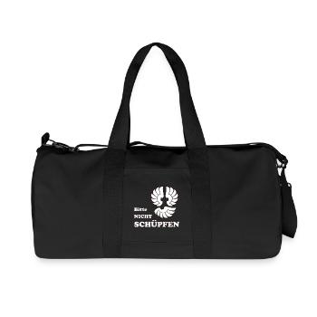 Bitte nicht Schüpfen - Recycelte Canvas-Sporttasche von Stanley/Stella - Schwarz - Vorne