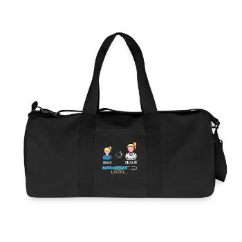Internal loading doctor humor future doctor - Recycled Canvas Sports Bag by Stanley/Stella - black - Front