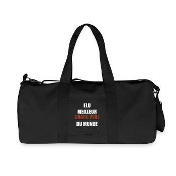 Voted the best grandfather in the world - Recycled Canvas Sports Bag by Stanley/Stella - black - Front