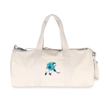 Polar Bear Ice Hockey Ice Hockey Stick - Recycled Canvas Sports Bag by Stanley/Stella - natural - Front