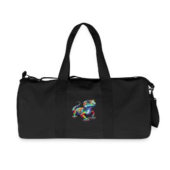 Gecko - Recycelte Canvas-Sporttasche von Stanley/Stella - Schwarz - Vorne