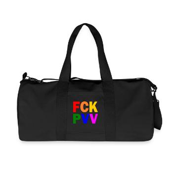 Fck pvv - Sac de sport en toile recyclée Stanley/Stella - noir - Devant
