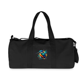 Kingfisher - Recycled Canvas Sports Bag by Stanley/Stella - black - Front