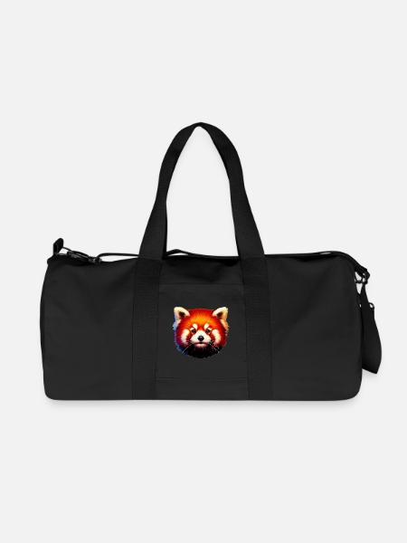 Red panda - Recycled Canvas Sports Bag by Stanley/Stella - black