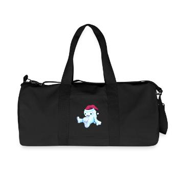 Poupée de Noël - Sac de sport en toile recyclée Stanley/Stella - noir - Devant