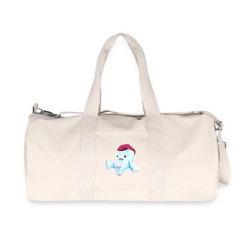 Poupée de Noël - Sac de sport en toile recyclée Stanley/Stella - blanc naturel - Devant