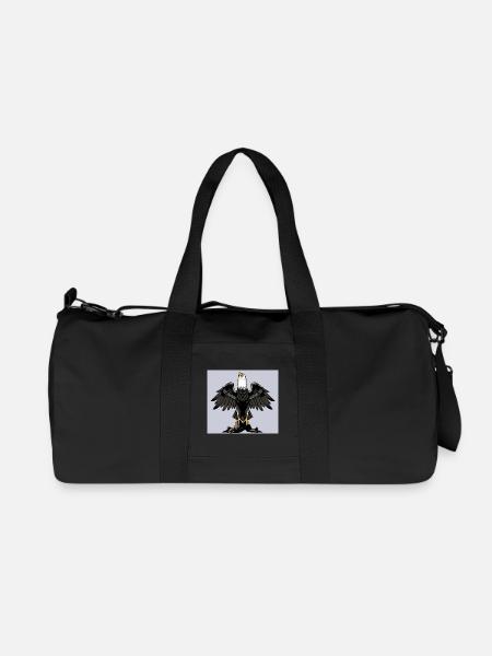 Adler - Recycelte Canvas-Sporttasche von Stanley/Stella - Schwarz
