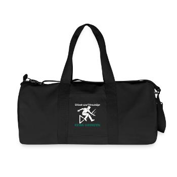 Parkour Jump - Dynamic Urban Design - Recycled Canvas Sports Bag by Stanley/Stella - black - Front