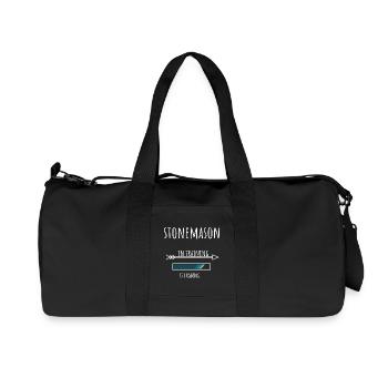 Cadeau tailleur de pierre Profession Éducation - Sac de sport en toile recyclée Stanley/Stella - noir - Devant