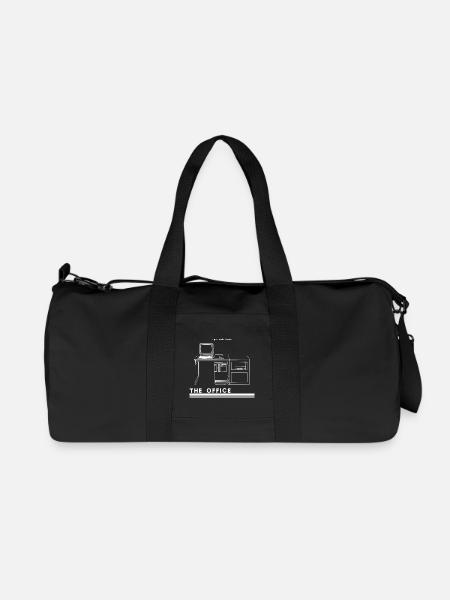 Retro Desk Silhouette - Recycled Canvas Sports Bag by Stanley/Stella - black