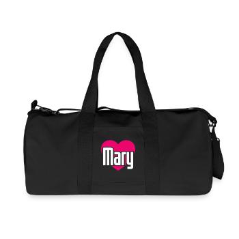 J’aime Marie Coeur Rose J’aime Marie - Sac de sport en toile recyclée Stanley/Stella - noir - Devant