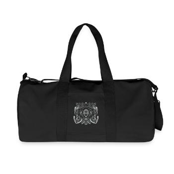 Mandala style eye with tentacle tendrils - Recycled Canvas Sports Bag by Stanley/Stella - black - Front