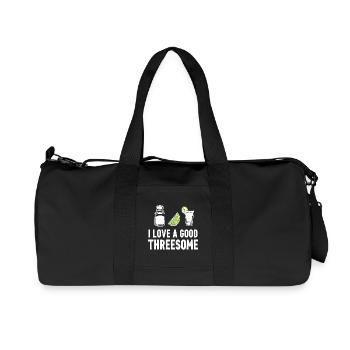 I love good threesome - Recycled Canvas Sports Bag by Stanley/Stella - black - Front