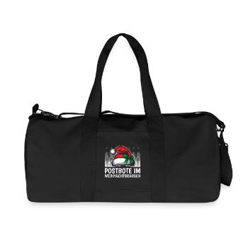 POSTMAN IN A CHRISTMAS FRENZY Funny - Recycled Canvas Sports Bag by Stanley/Stella - black - Front