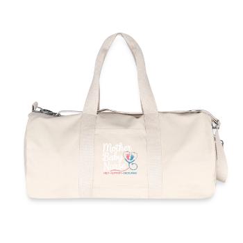 Mother Baby Nurse Emblem - Recycled Canvas Sports Bag by Stanley/Stella - natural - Front