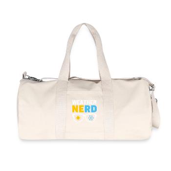 Storm Meteorology Meteorologist Tornado - Recycled Canvas Sports Bag by Stanley/Stella - natural - Front
