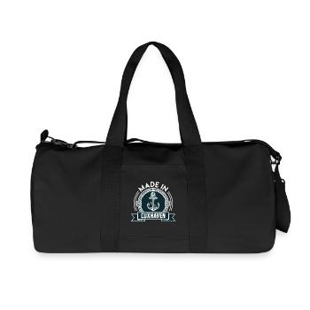 Nordsee Urlaub MADE IN CUXHAVEN Lustiges - Recycelte Canvas-Sporttasche von Stanley/Stella - Schwarz - Vorne