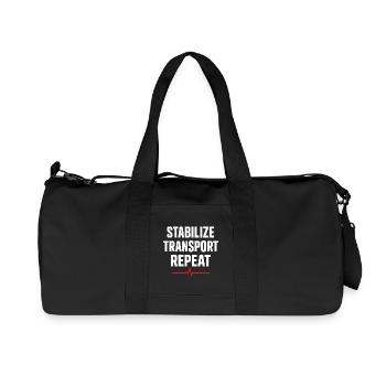 Intensive Care Paramedic Advanced EMT as Identity - Recycled Canvas Sports Bag by Stanley/Stella - black - Front