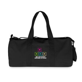 Gaming Computer Gamer Gaming Gamer - Recycled Canvas Sports Bag by Stanley/Stella - black - Front