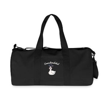 Overstimulated duck - Recycled Canvas Sports Bag by Stanley/Stella - black - Front