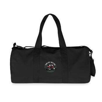 Farm Life – Roter Traktor Vintage Spruch Geschenk - Recycelte Canvas-Sporttasche von Stanley/Stella - Schwarz - Vorne