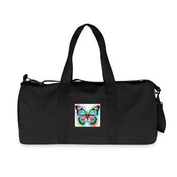 papillon - Sac de sport en toile recyclée Stanley/Stella - noir - Devant