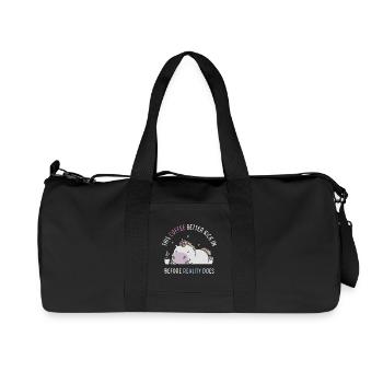 Coffee Before Reality - Recycled Canvas Sports Bag by Stanley/Stella - black - Front