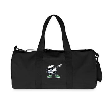 Dabbing Fußball - Recycelte Canvas-Sporttasche von Stanley/Stella - Schwarz - Vorne