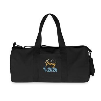 Prague 2026 - Sac de sport en toile recyclée Stanley/Stella - noir - Devant
