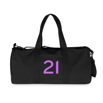 21 - Recycled Canvas Sports Bag by Stanley/Stella - black - Front