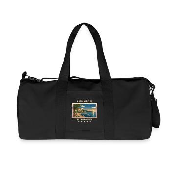 Ungarn Balatonfüred Vintage Reisemarke - Recycelte Canvas-Sporttasche von Stanley/Stella - Schwarz - Vorne