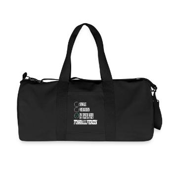 In einer Beziehung mit meinem Fussballverein - Recycelte Canvas-Sporttasche von Stanley/Stella - Schwarz - Vorne