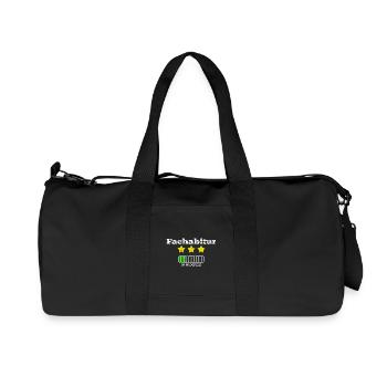Fachabitur in progress / Schule / HATRIK DESIGN - Recycelte Canvas-Sporttasche von Stanley/Stella - Schwarz - Vorne