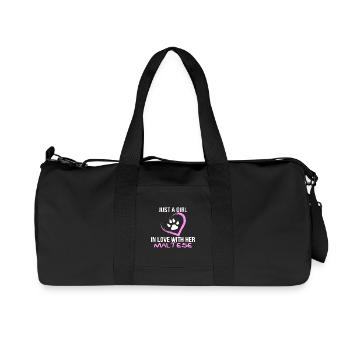just a girl in love with her maltese - Recycled Canvas Sports Bag by Stanley/Stella - black - Front