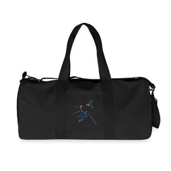 basket-ball - Sac de sport en toile recyclée Stanley/Stella - noir - Devant