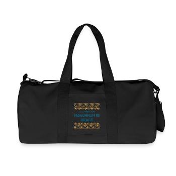 Ugly Hanukkah, Chanukkah, Lichterfest, Geschenk - Recycelte Canvas-Sporttasche von Stanley/Stella - Schwarz - Vorne